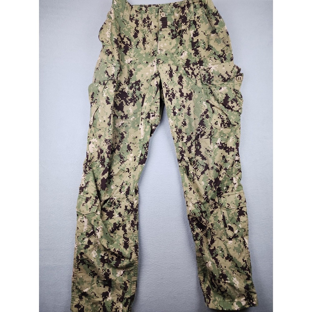US Navy Seals Pants Mens Med Long 33x33 Green NWU Type III Camo Cargo Navy Work